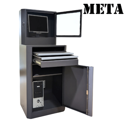 ตู้คอมเหล็ก META MC-2509-GR สีเทา_2